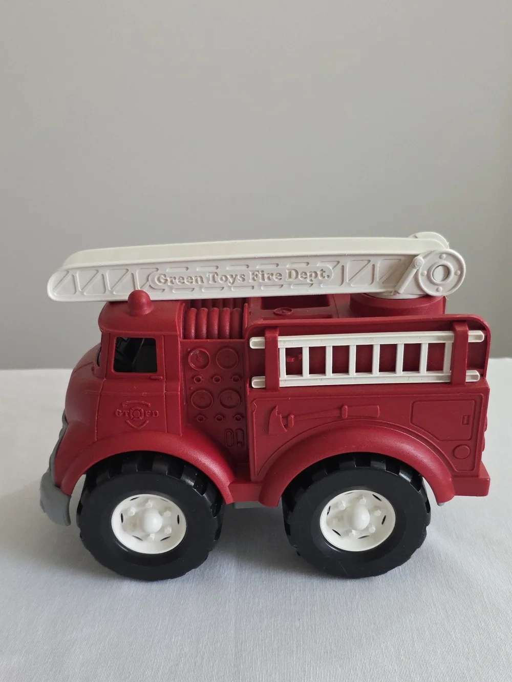 Green Toys Green Recycle Truck & Red Fire Engine Lot Of 2 Toy Vehicles USA Made